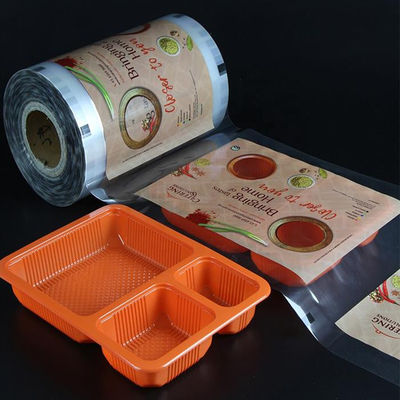 บรรจุภัณฑ์อาหาร High Barrier Pp Pet Plastic Thermoforming Film 85um สำหรับฝาพลาสติก