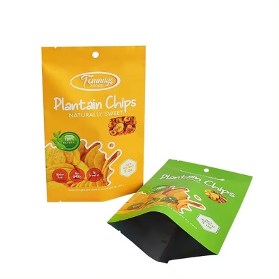 3.5 กระเป๋า Mylar กระเป๋าป้ายความร้อนที่พิมพ์ตามสั่ง อาหารว่าง ชิ้นกล้วย 3 ด้าน