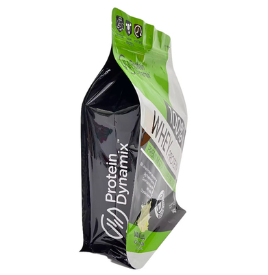 โปรตีนแอคทีฟ พลัส กระเป๋าแผ่นอลูมิเนียม Custom Printed Stand Up Whey Protein Powder Packaging Bags กระเป๋าที่มีซิป