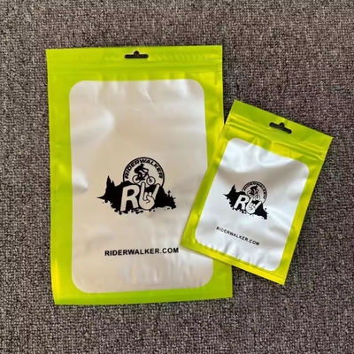 100 ชิ้น Mylar ป้องกันกลิ่น กระเป๋าปิดใหม่ พร้อมหน้าต่างใส Zip Lock ปิดเครื่องประดับ กระเป๋าพลาสติกโปร่งใส