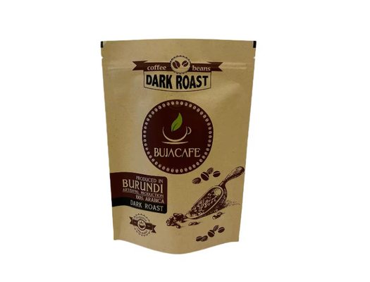 คอมพอสเตอบัล biodegradable Standup Flat Bottom Kraft Paper อาหารบรรจุ ซิปเปอร์ กระเป๋าสะพาย Custom พิมพ์กระเป๋ากาแฟกับวาล์ว