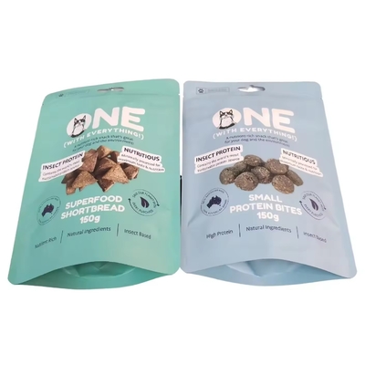 โลโก้ที่กําหนดเอง ถุงอาหารสุนัขปิดใหม่ ถุงซิปกับหน้าต่าง