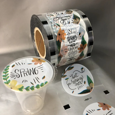 Custom Clear Boba Tea Cup Packaging Roll พลาสติก บุบบอล ซีลฟิล์ม สําหรับกาแฟ ไวน์ โซดา น้ําแร่ วิสกี้