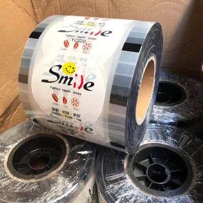 Custom Clear Boba Tea Cup Packaging Roll พลาสติก บุบบอล ซีลฟิล์ม สําหรับกาแฟ ไวน์ โซดา น้ําแร่ วิสกี้