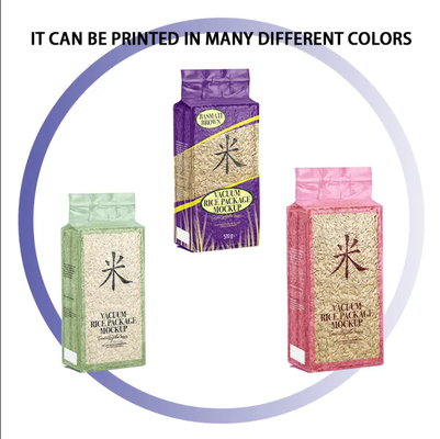เครื่องพิมพ์สลักอาหาร ข้าว แพคเกจ วาคูม พลาสติก 1Kg 2Kg 5Kg 10Kg PE กระเป๋าปิดความร้อนที่มีมือ