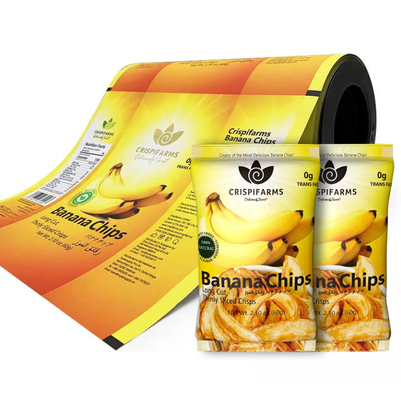 ขายปลีก ชิปพิมพ์อาหาร กระเป๋าบรรจุกระเป๋าสตางค์ Laminate Rolls PET กระเป๋าพลาสติก Roll Mylar Aluminium Packaging Foil Film Roll