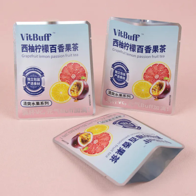 Custom Small Heat Sealable Three Side Seal Fruit Matte Sachet กระเป๋าถุงชาว่าง กระเป๋าถุงชาสําหรับถุงชาที่กันความชื้น