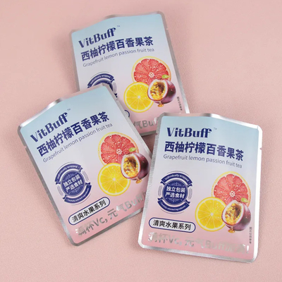 Custom Small Heat Sealable Three Side Seal Fruit Matte Sachet กระเป๋าถุงชาว่าง กระเป๋าถุงชาสําหรับถุงชาที่กันความชื้น