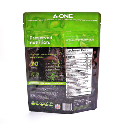 อาหารเสริมโปรตีนยี่ห้อที่กําหนดเอง ขนาดปูน Package Advanced Package OEM ODMl เครื่องดื่ม ขนาดปูน Packaging Stand Up Bag