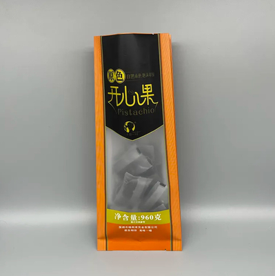 ซีลหลังตามสั่ง กระเป๋าสะพายด้านใส Gusset Quad Seal ยืนขึ้น อาหาร มะเขือเทศ อาหารว่าง ของหวาน ซีลด้านแปด กระเป๋าพลาสติกโปร่งใส