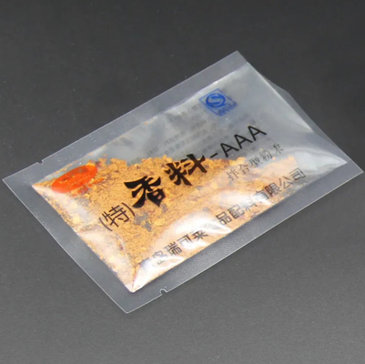 Eco Friendly Custom Printed Plastic Small Bag Seasoning Spice Sugar 3 ทิศ ซีลลิ่ง กระเป๋าบรรจุอาหารโปร่งใส