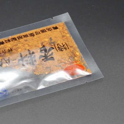 Eco Friendly Custom Printed Plastic Small Bag Seasoning Spice Sugar 3 ทิศ ซีลลิ่ง กระเป๋าบรรจุอาหารโปร่งใส