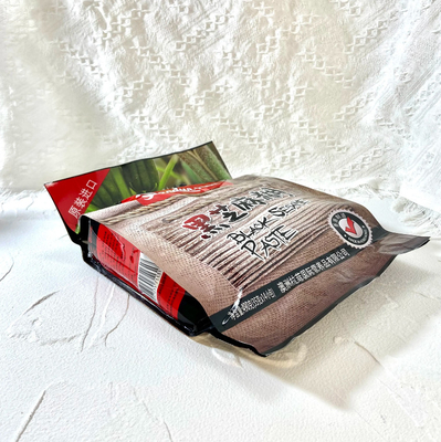 OEM Custom Size BOPP Side Gusset Pouch โฟลยอลูมิเนียม แผ่นผิวสีพิมพ์ ซีซัม อาหาร แพคเกจกระเป๋า