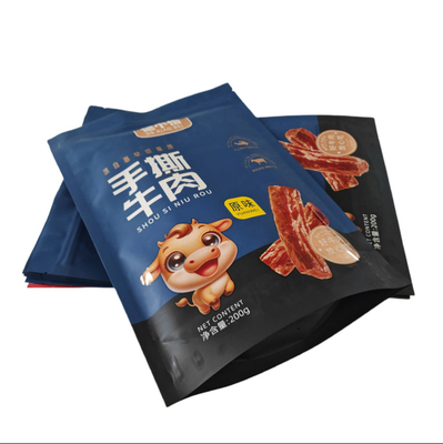PET/VMPET/PE Matte Vertical Zipper Bag With UV Printing High For Barrier Design คุณสมบัติของเกรดอาหาร