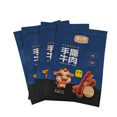 PET/VMPET/PE Matte Vertical Zipper Bag With UV Printing High For Barrier Design คุณสมบัติของเกรดอาหาร