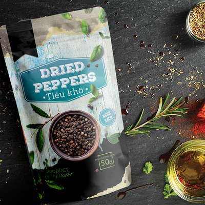 กระเป๋าบรรจุเครื่องเทศ กระเป๋าบรรจุพลาสติก เครื่องปรุงรส ปาเปรก้า กระเป๋าบรรจุอาหาร กระเป๋าซีล ซิปเปอร์ยืนกระเป๋า