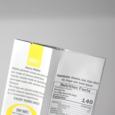 การพิมพ์ดิจิตอล ปลาสติกอัลลูมิเนียมกระเป๋าแผ่นพิมพ์ตามความต้องการ กระเป๋ากาแฟอาหารว่างสามด้าน กระเป๋าปิดกระเป๋าแผ่นกระเป๋ากลับกระเป๋าปิด