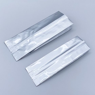 ถุงผงอะลูมิเนียม PE กันความชื้นขายส่ง ถุงสูญญากาศแบบมีจีบด้านข้างปิดผนึกด้วยความร้อนเคลือบฟอยล์อลูมิเนียมสำหรับจัดเก็บ