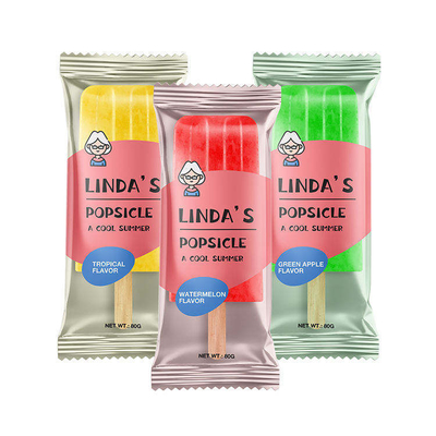 ฟิล์มม้วนพลาสติกบรรจุภัณฑ์อาหารพิมพ์ลายแบบกำหนดเอง ฟิล์มม้วนเคลือบอลูมิเนียมฟอยล์สำหรับบรรจุภัณฑ์ไอศกรีม