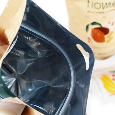 Custom Laminated Stand Up Pouch Food Grade Candy Snacks Nuts Packaging Bag With Zipper Ziplock Bags