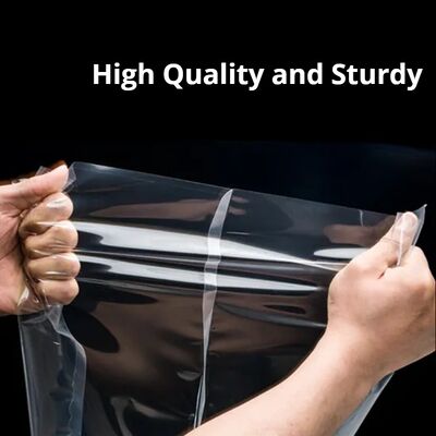 โรงงานขายตรง ถุงบรรจุอาหารไนลอนปิดผนึกสามด้านแบบกำหนดเอง, ถุงสูญญากาศใสสูง, ถุงพลาสติก PE, 100 ชิ้น