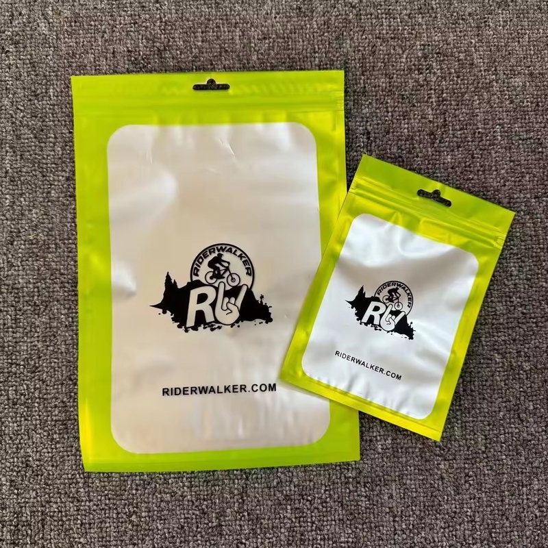100 ชิ้น Mylar ป้องกันกลิ่น กระเป๋าปิดใหม่ พร้อมหน้าต่างใส Zip Lock ปิดเครื่องประดับ กระเป๋าพลาสติกโปร่งใส
