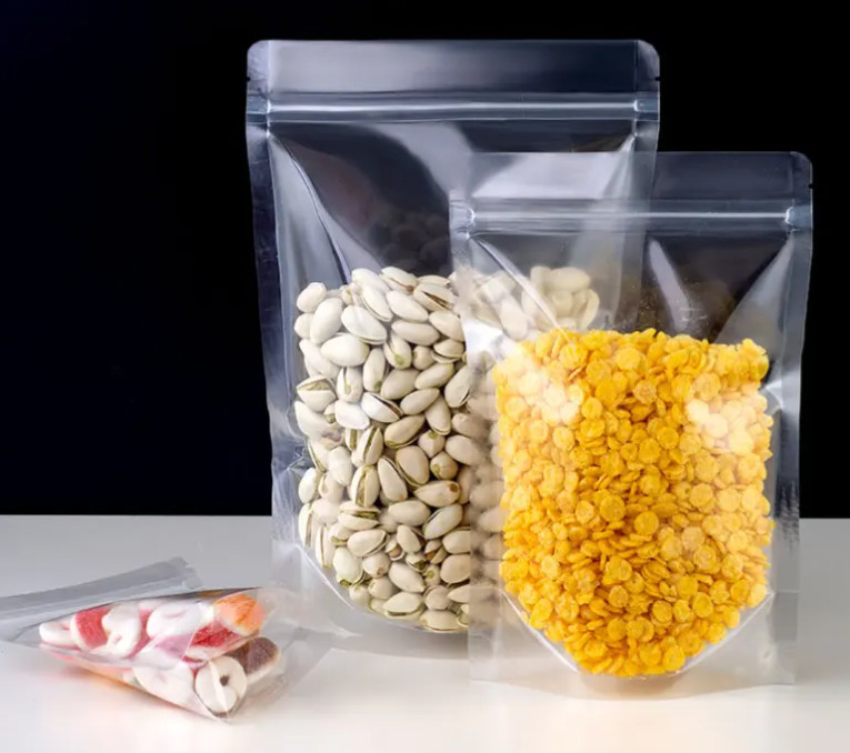 PET กระเป๋าพลาสติก Ziplock กระเป๋า Mylar กระเป๋า Ziplock ยืนขึ้น อาหาร เครื่องปรุงรส Powder Packaging Bag