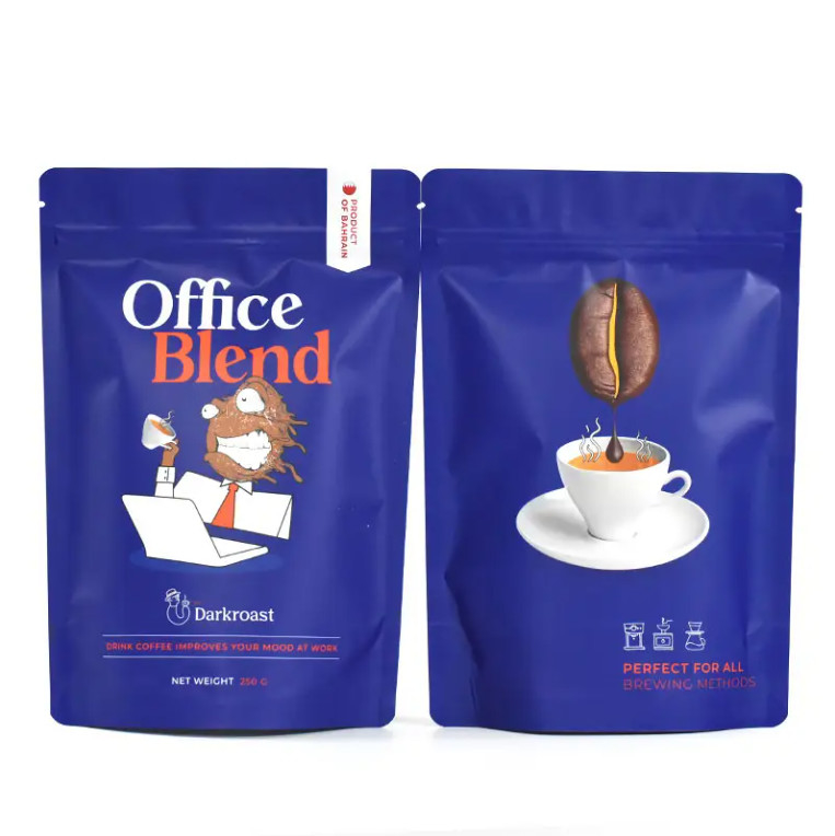 ออกแบบตามสั่ง พิมพ์กันกลิ่น 100g 500g ยืนขึ้น ซิปเปอร์ กระเป๋า กระเป๋าอาหารเสริม Whey กาแฟ แพคเกจ Mylar กระเป๋า