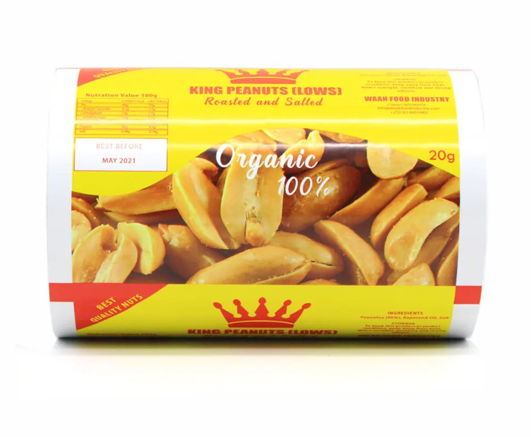 ขายปลีก ชิปพิมพ์อาหาร กระเป๋าบรรจุกระเป๋าสตางค์ Laminate Rolls PET กระเป๋าพลาสติก Roll Mylar Aluminium Packaging Foil Film Roll
