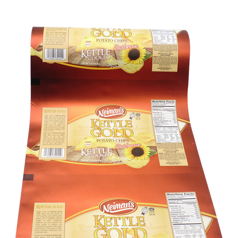 ผงหนังกระเป๋าพลาสติกประเภทอาหาร BOPP/VMCPP สําหรับเครื่องบรรจุ